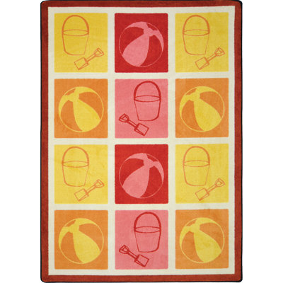 Summer Solstice Beach Fun Rug
