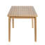 Table de salle à manger d'extérieur en bois d'acacia avec pieds en forme de V 70,75 po Zoe