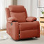 Fauteuil inclinable KORSER, fauteuils inclinables à bascule pour le salon, petits fauteuils inclinables pour les petits espaces, fauteuils inclinables manuels en tissu avec poches latérales-1957689464-1976756343