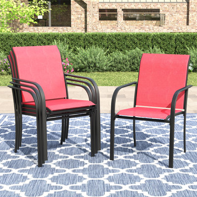 Chaises de patio d'extérieur empilables