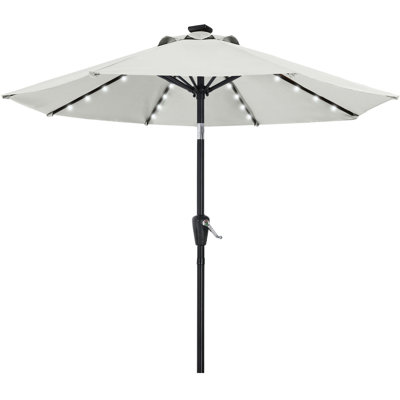Cutshall Lighted Tilt Market Umbrella