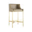Dalia Upholstered Counter Stool with Metal Frame-49918177