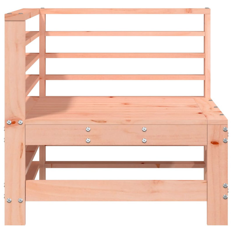 17 Stories Garden Corner Sofas 2 Pcs Solid Wood, Natural Douglas