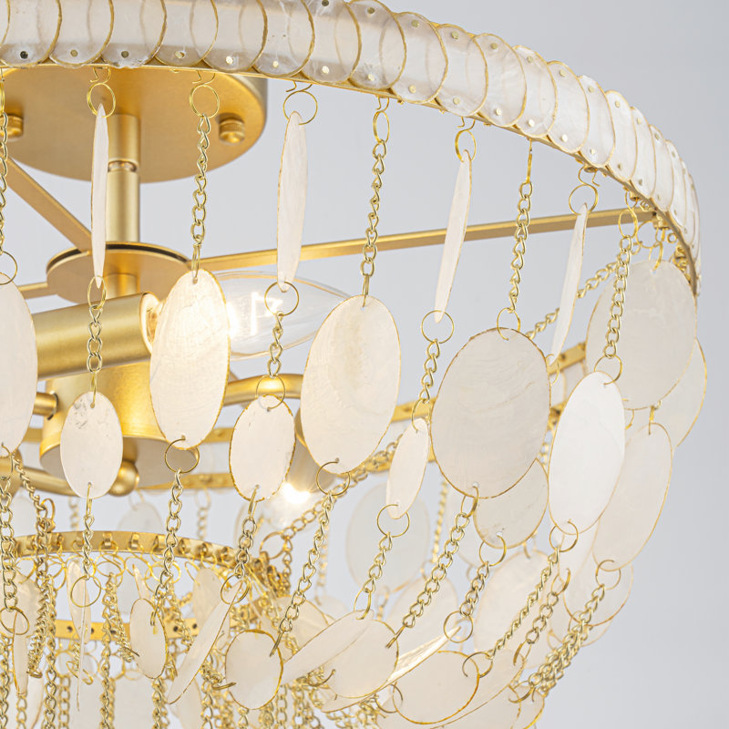 Plafonnier semi-encastré 3 lumières Shell