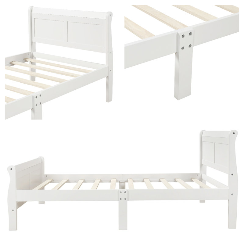 Lit plateforme Classic Classic, Blanc