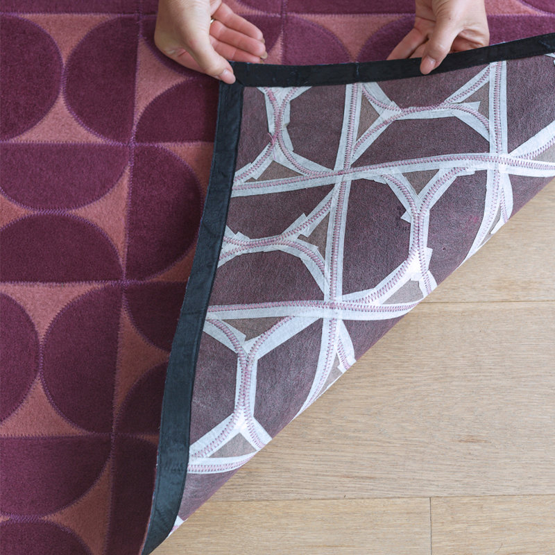 Horizon Geometric Area Rug in Pink/Light Pink, Runner 2'7" x 9'10"