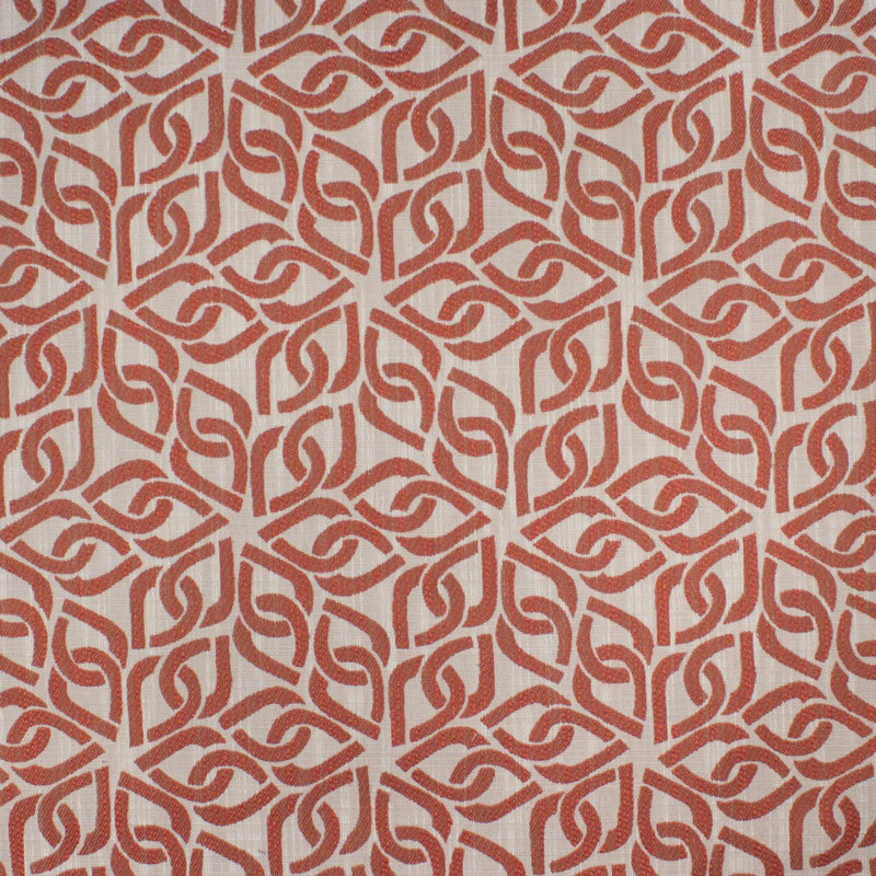 Cushing Quatrefoil Fabric, Cushing Persimmon