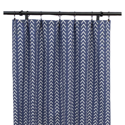 Navy Indigo Boho Arrow Curtains