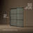 Elate Sliding Bath Door, 56-3/4-In H X 56-1/4 - 59-5/8-In W With Heavy 5/16-In Thick Frosted Glass With Rectangular Grille Pattern-55920901