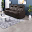 Fauteuils inclinables électriques réglables en cuir fleur, style moderne pour le divertissement à domicile