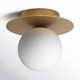 Nasim Single Light Glass Flush Mount