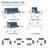 7-Person Aluminum Outdoor Seating Group with Cushions-1256004280