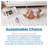 ECR4Kids Double-Sided Book Caddy with Countdown Timer, Portable Library-101368300