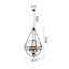 Lustre 4 lumières en bronze huilé 4 pièces Ark