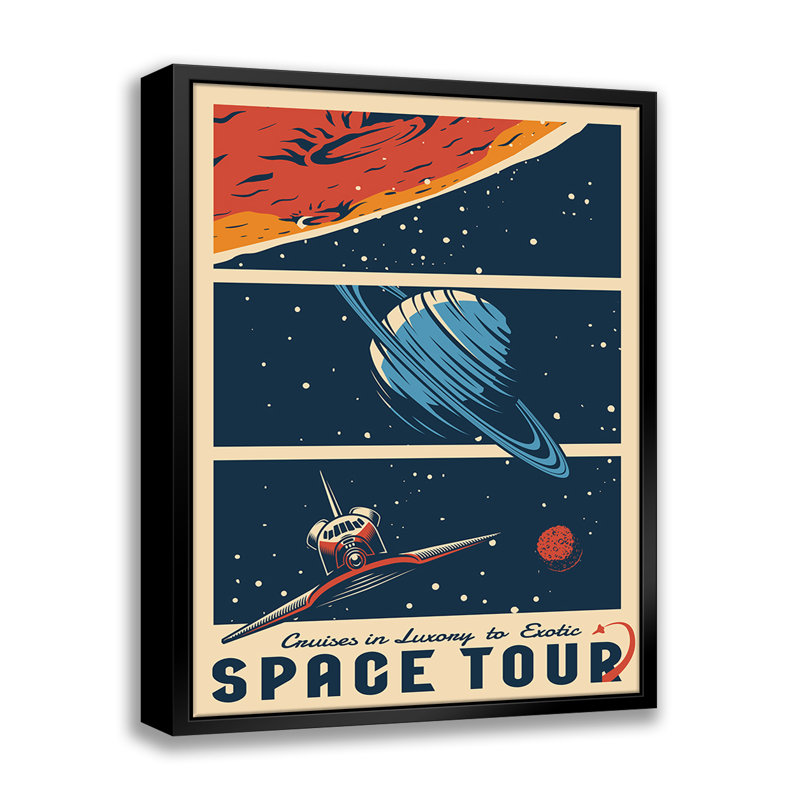 Outer Space Series - # 9 by - on, L 11 po x H 14 po