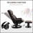 Comfortable PU Leather Massage Recliner Chair With Ottoman, 360° Swivel And Adjustable Backrest For Relaxation-2110103491