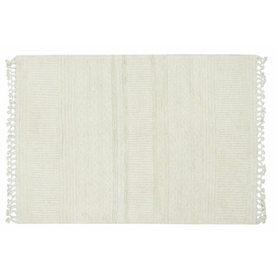 Tapis rose en laine mouton rose Ari Sheep