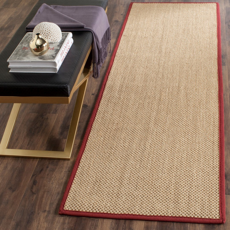 Hillsborough sisal fiber knitted rug, Tapis de couloir 2 pi 6 po x 10 pi