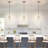 1-light Modern Hammered Tear-drop Glass Pendant Light-398678737