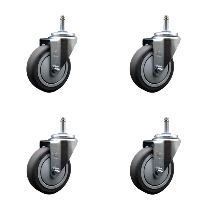 Thermoplastic Swivel Grip Ring Stem Caster
