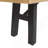 Outdoor Bench With Slat Panel Design and Acacia Wood Frame, Natural and Grey-1985233641