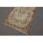 Tapis de décoration intérieure brun, tapis de chambre à coucher, tapis 3,7 x 6,8 pi, tapis rétro, tapis turc, tapis de cuisine