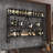 Wall Mounted Liquor Shelf With LED Lights, 47" Bar Shelves And Glass Holder – Industrial Metal Bar Shelf Wall Mounted Wine Rack, Wall Bar Shelves For Home Bar, Kitchen Or Living Room