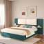 Lit plateforme tapissier avec tablettes-150216829-150217091