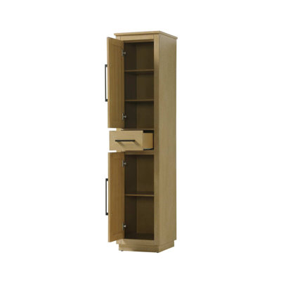 Armoire de rangement pour baignoire 16 pouces en chêne lin