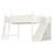Queen Solid Wood Loft Bed with Storage, Wardrobe, Detachable Slide & Ladder, Beige-114218325-114218334