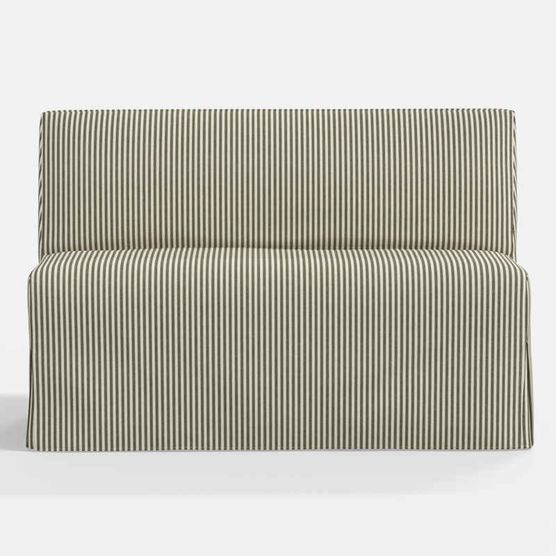 Stoffer Home x Cloth and Co. Lindy Upholstered Bench, Jane Stripe Laurel