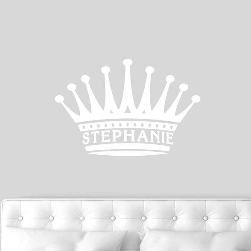 Abstract Wall Decal, White, Yes