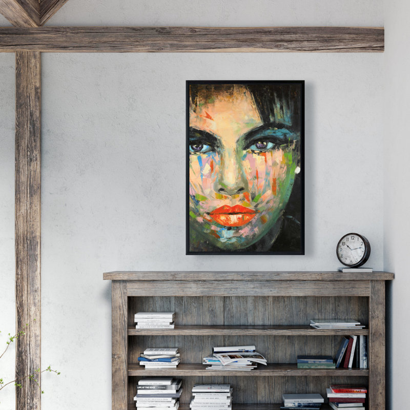"Portrait abstrait", H 36 po x l 24 po