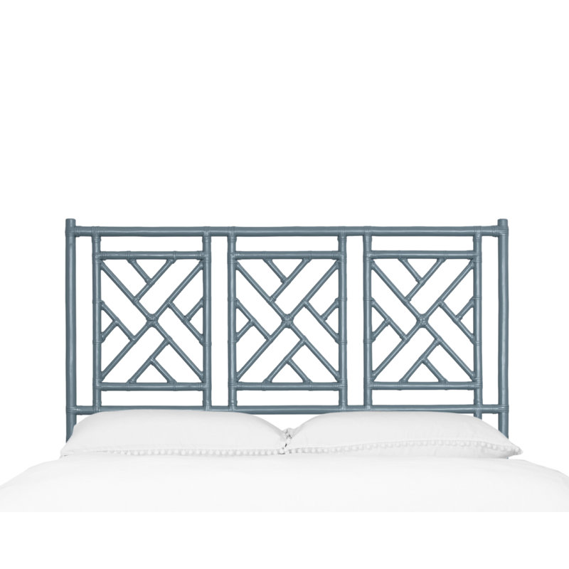 Tête de lit Chippendale à cadre ouvert, Grand lit, Bleu régate