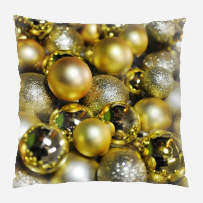  Christmas Balls Indoor/Outdoor Canvas Throw Pillow