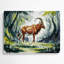 Faune bongo, art mural en métal beige-2100264234