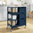 Ariayah Solid Wood Top Kitchen Island Cart with Wheels  & Drawers-1753104145