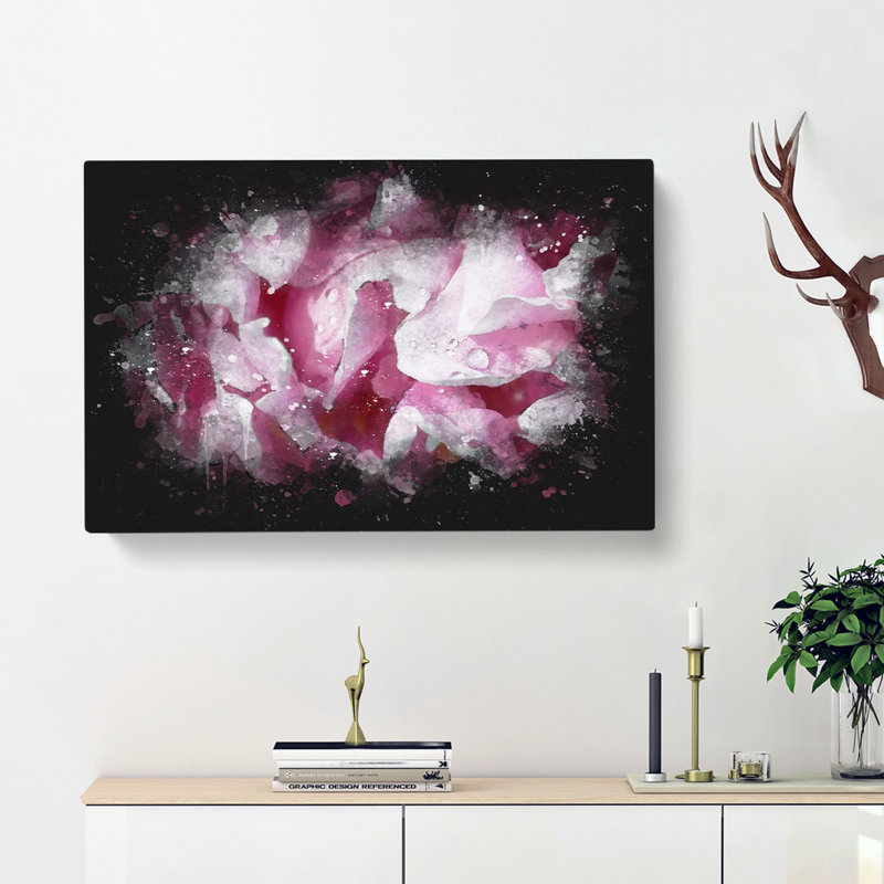 Beautiful Pink Carnation Petals - Wrapped Canvas, 35cm H x 50cm W x 3cm D