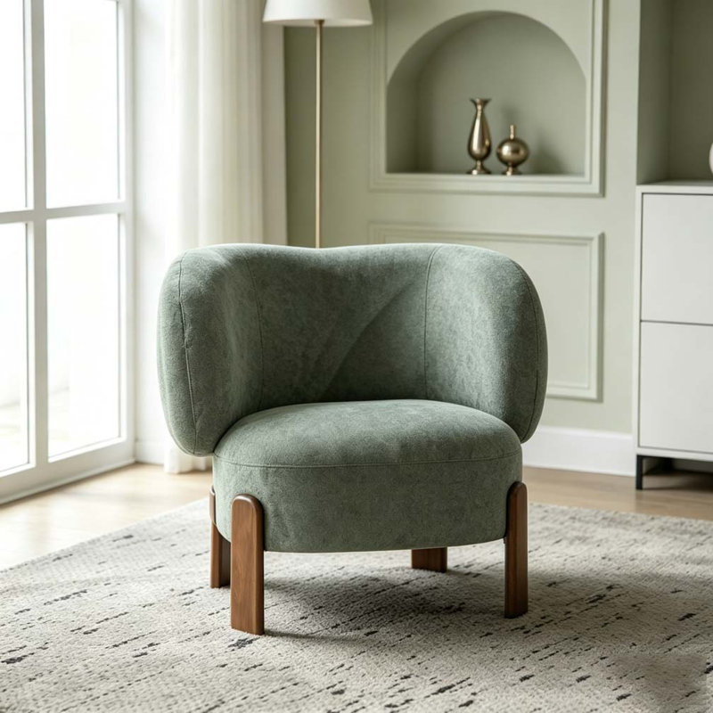 Fauteuil à oreilles, Vert