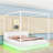Sarahjo Wood Canopy Platform Bed With Headboard-2020193450