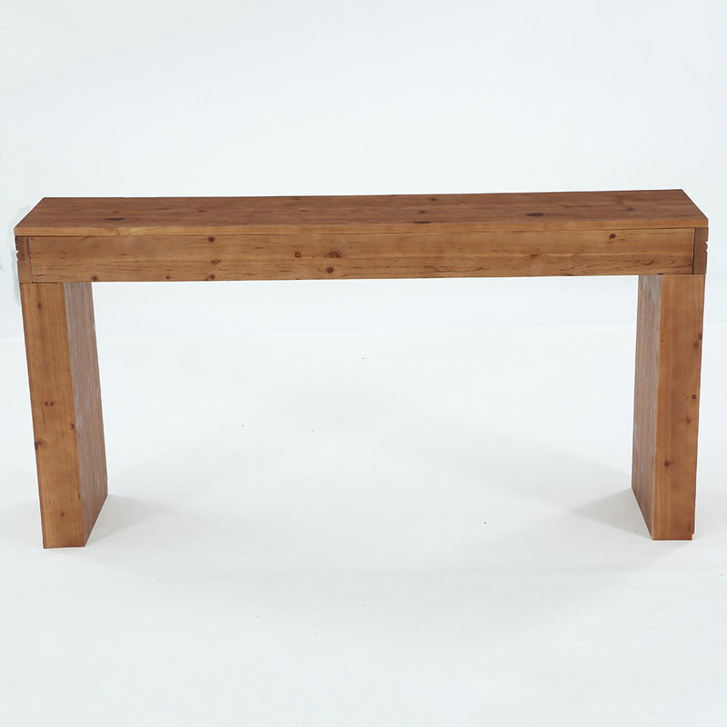 63-Inch Solid Wood Console Table for Entryway