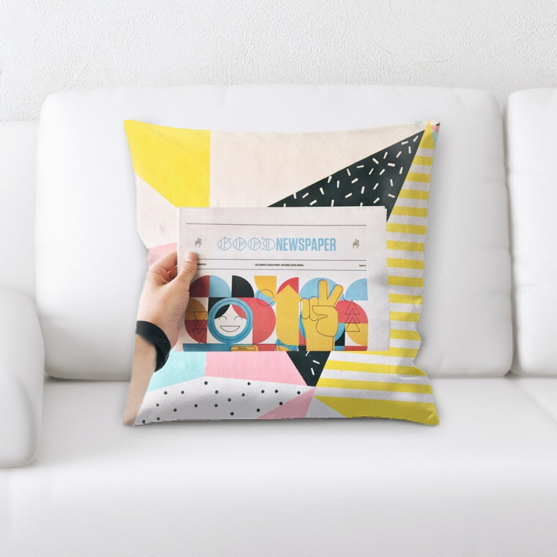 Microsuede Reversible Throw Pillow