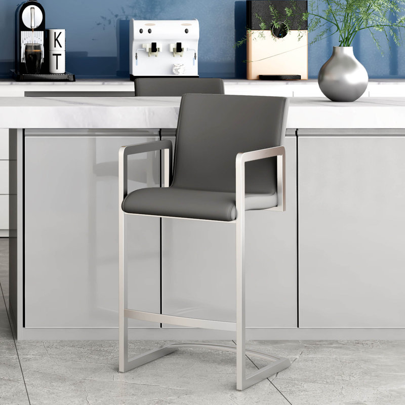 Tabouret de bar 26 po Archy, Gris