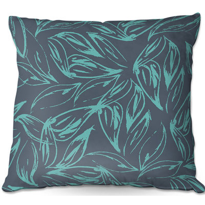 Coussin décoratif couches feuille