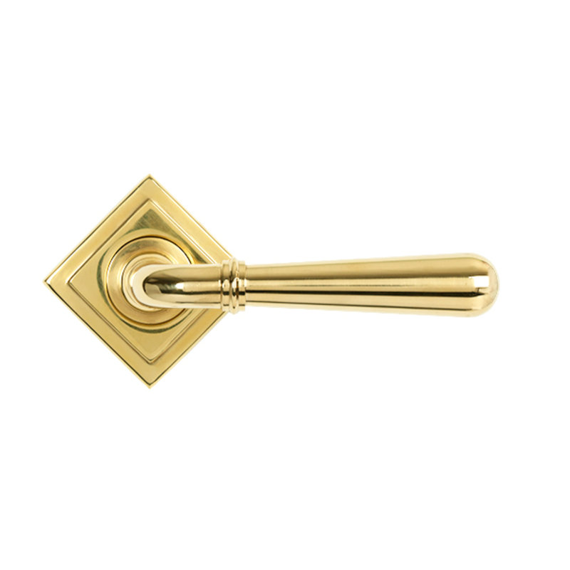 Single Dummy Door Handle, Polished Brass