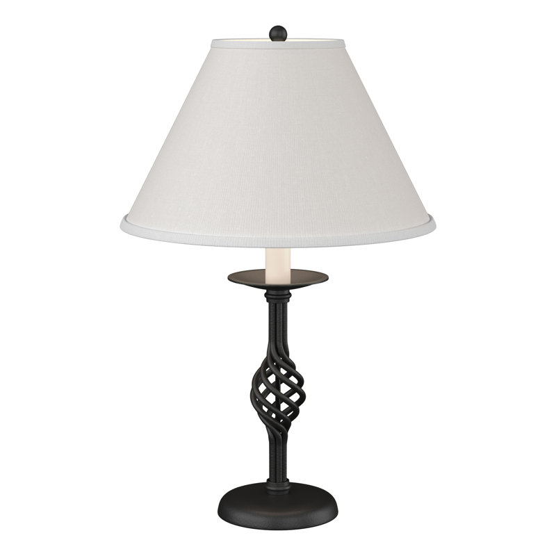 Twist Basket 25.5" Table Lamp, Black