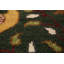 Tapis de couloir vert animaux 3 x 8 Ziegler