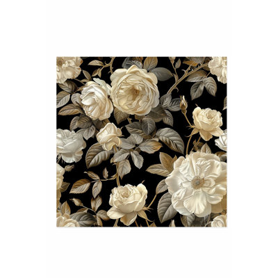 «Floral Luxe Roses III», reproduction d'art moderne sans cadre