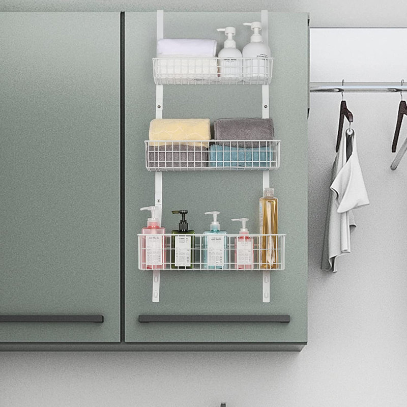 ZanowitZ Metal Overdoor Organizer, White