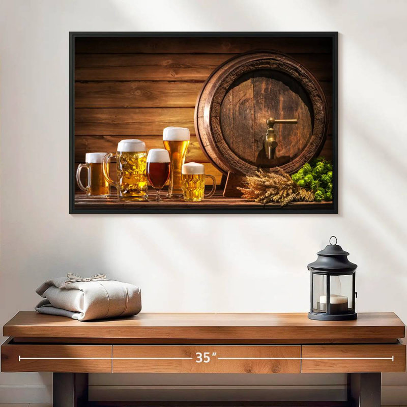 Yarlin Beer Barrel, 17" H x 25" W